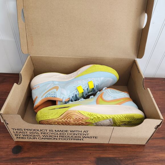 Nike Size 9M/10.5W Kyrie 8 Eagle Air Zoom Glacier Blue Yellow New‎ - Picture 11 of 13